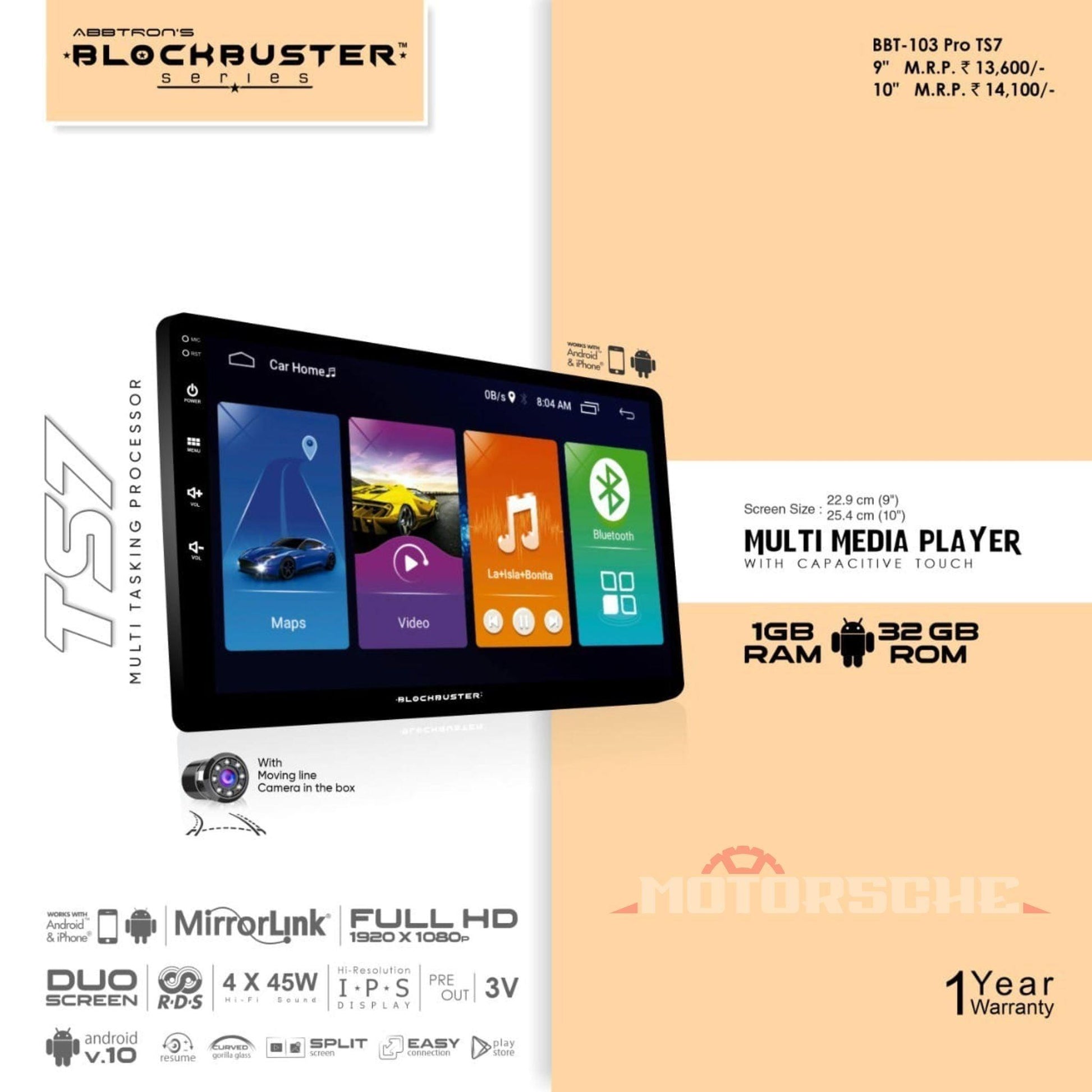 BBT 103 Pro Car Android Player Features
